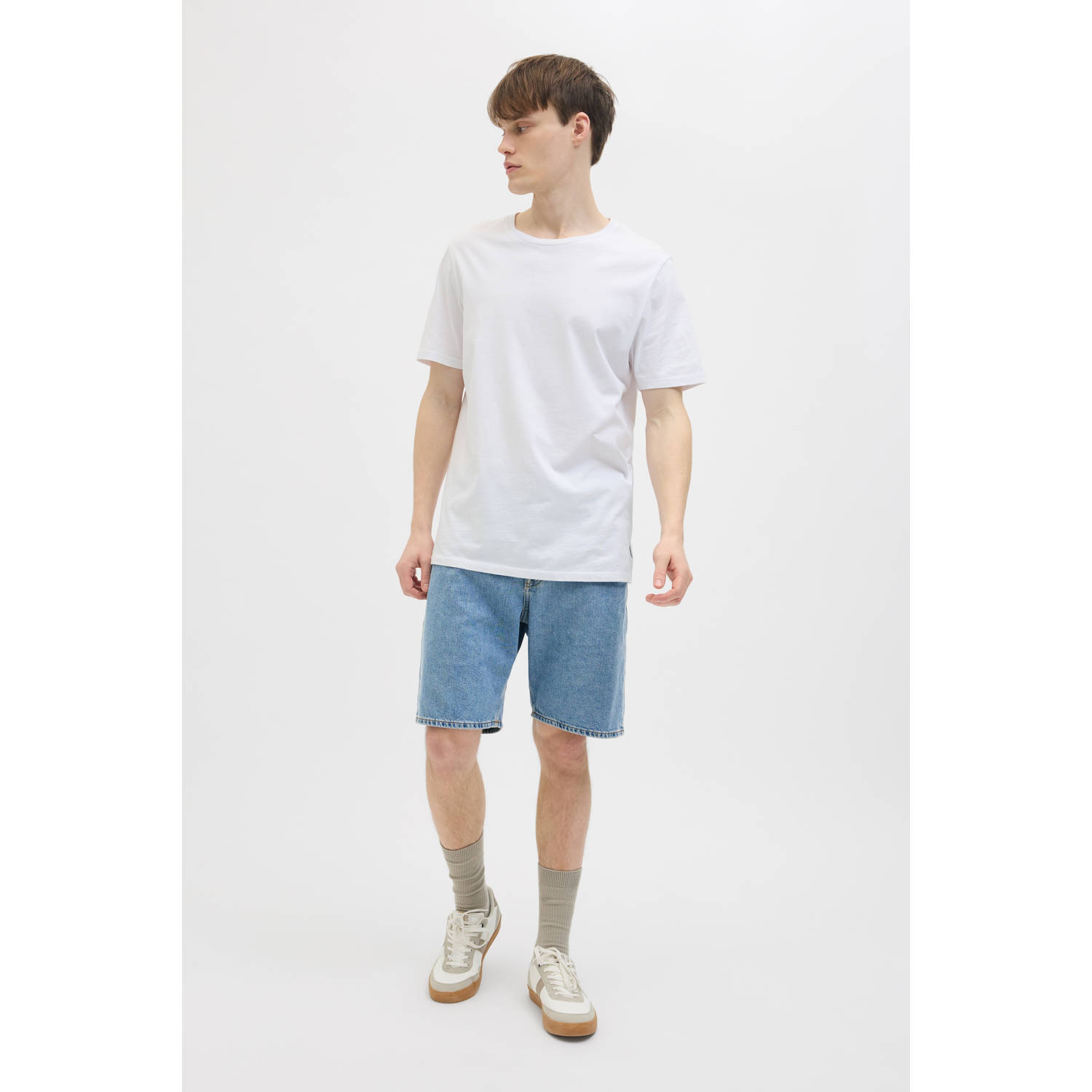 JJ REBEL loose denim short blauw