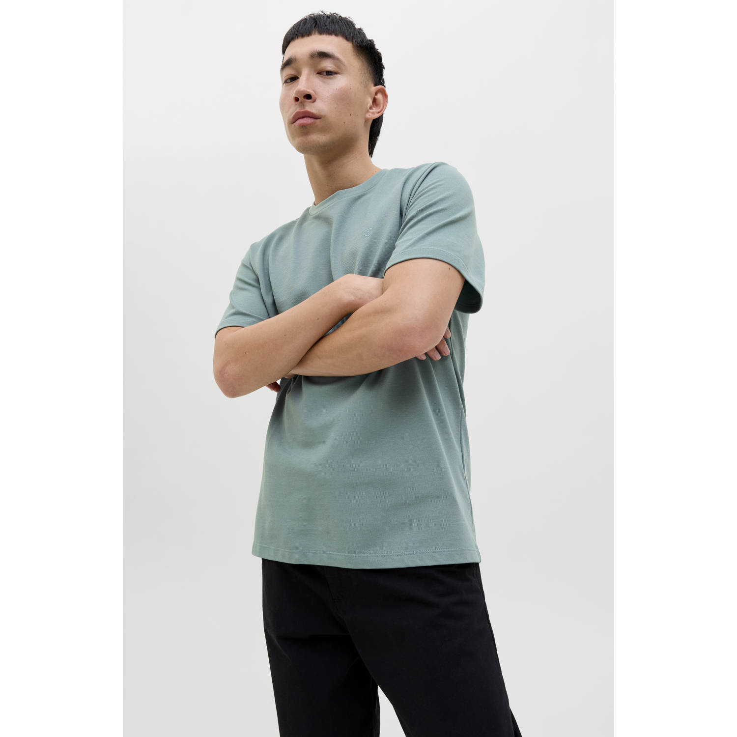 JACK & JONES PREMIUM T-shirt grijsgroen
