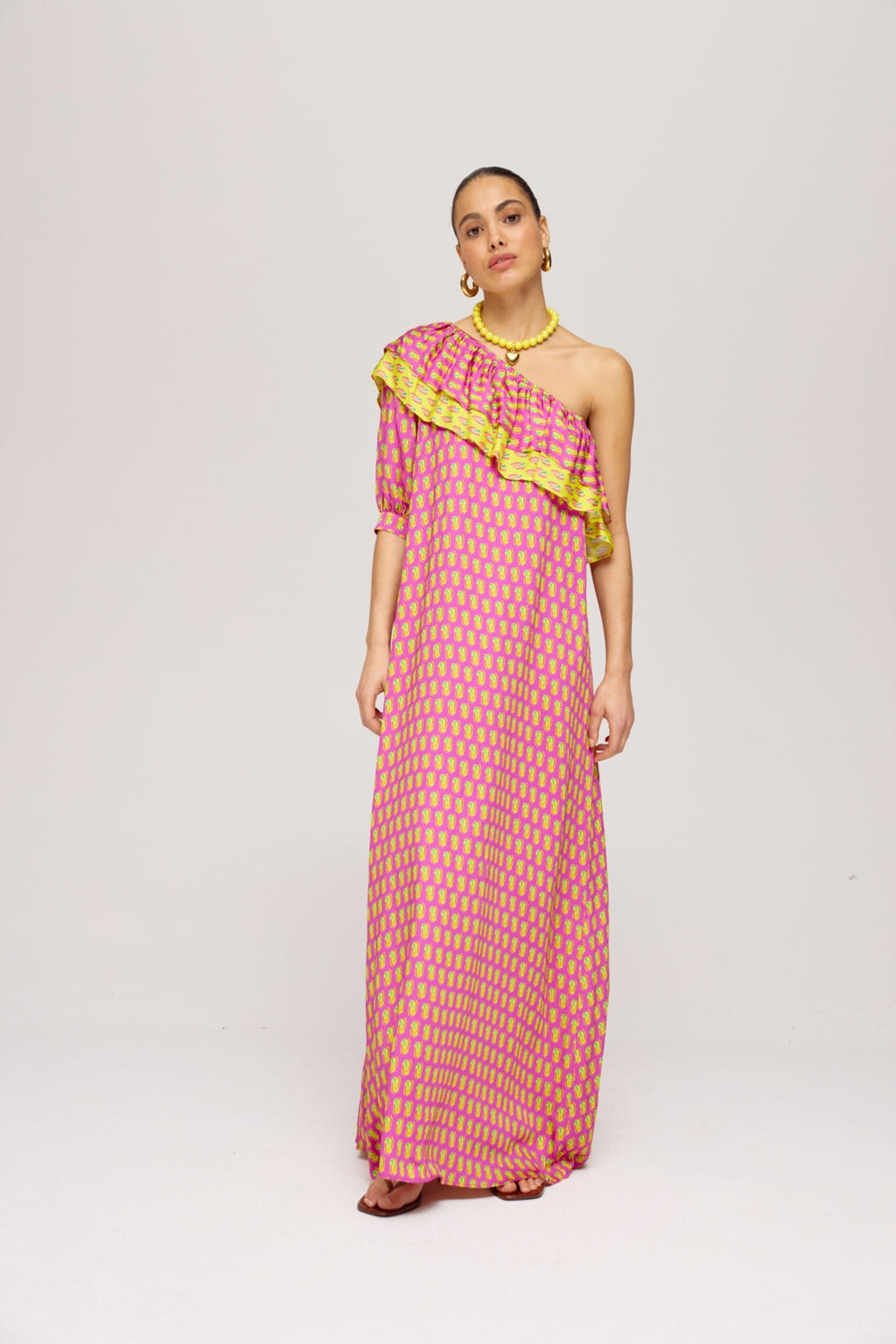 Tessy rayon jurk - guadaloupe main image 1