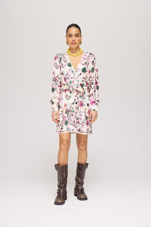 korte jurk met pailletten multi