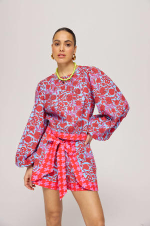straight regular waist casual short multi