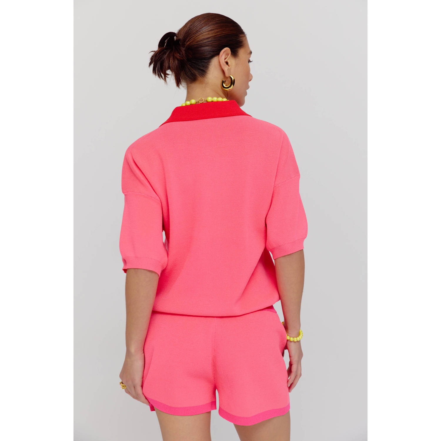 HARPER & YVE straight regular waist casual short roze