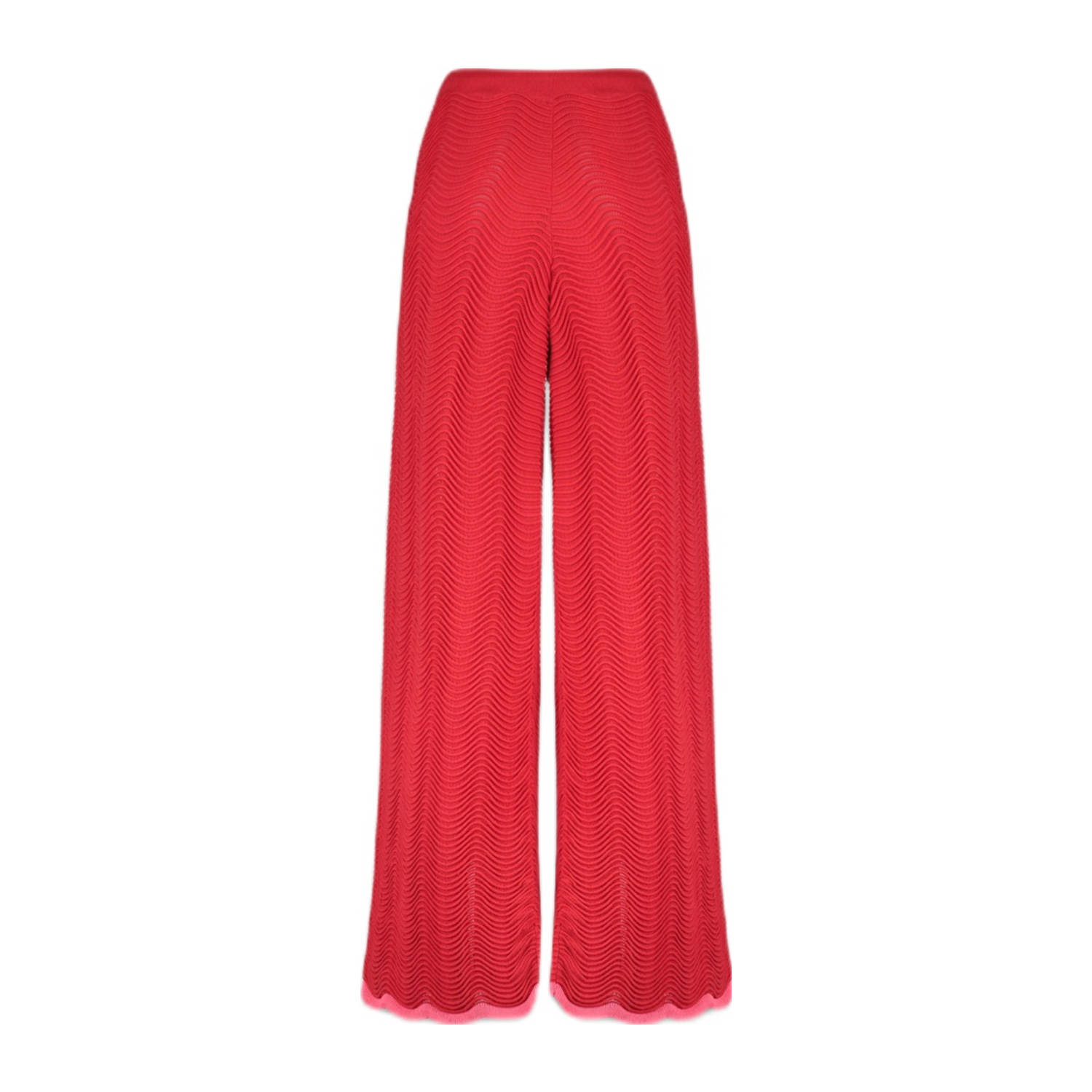 HARPER & YVE straight high waist broek rood crochet