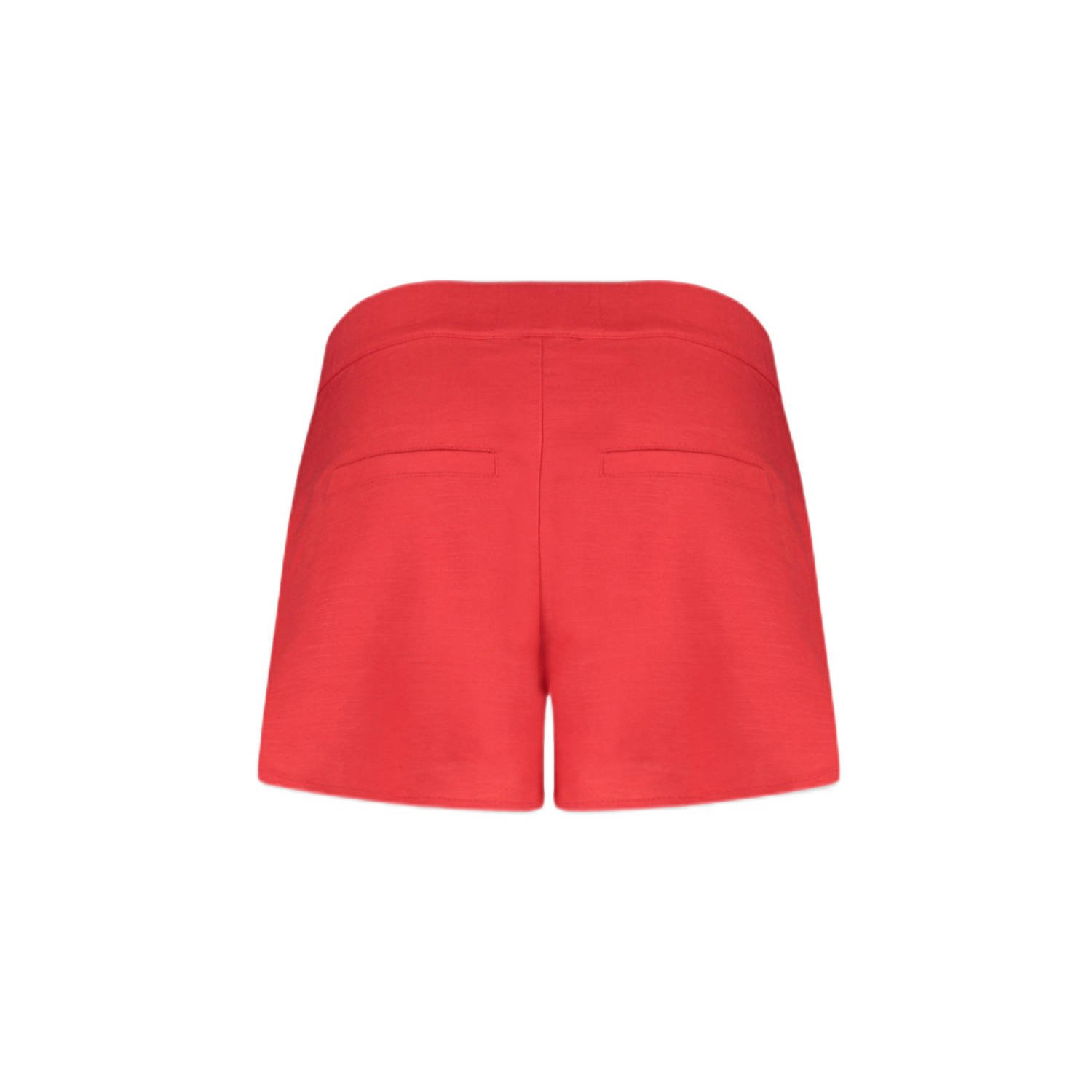 HARPER & YVE linnen wide leg high waist casual short rood