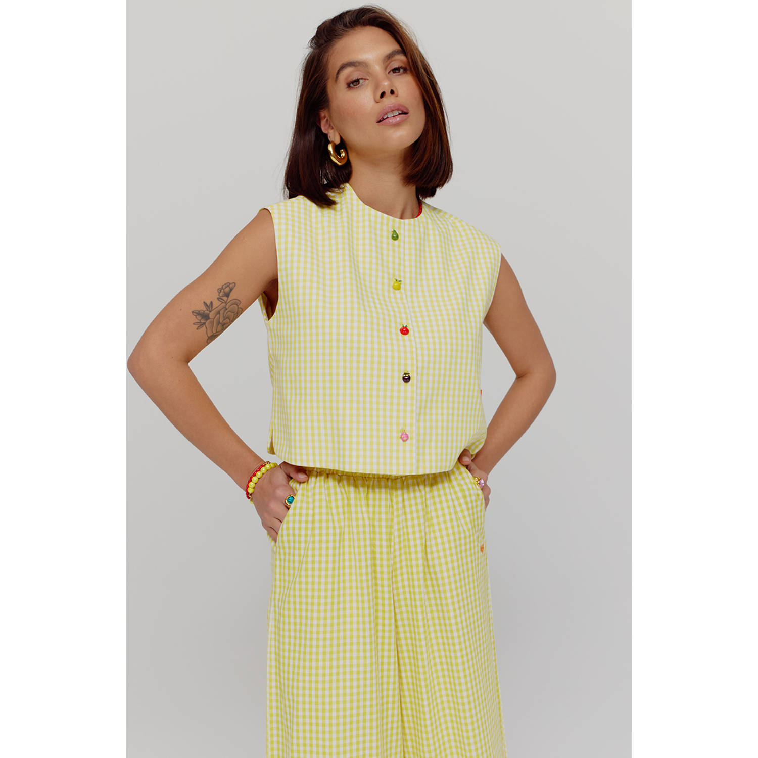 HARPER & YVE X Tessa top geel