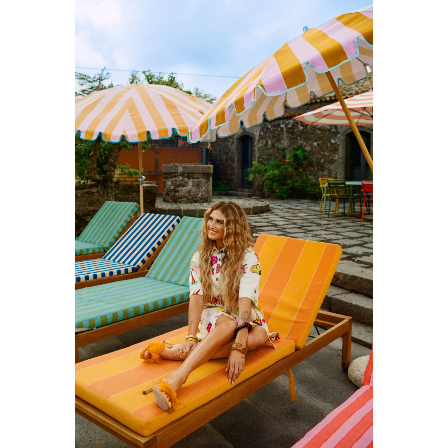 HARPER & YVE X Tessa spijkerjurk met pailletten multi