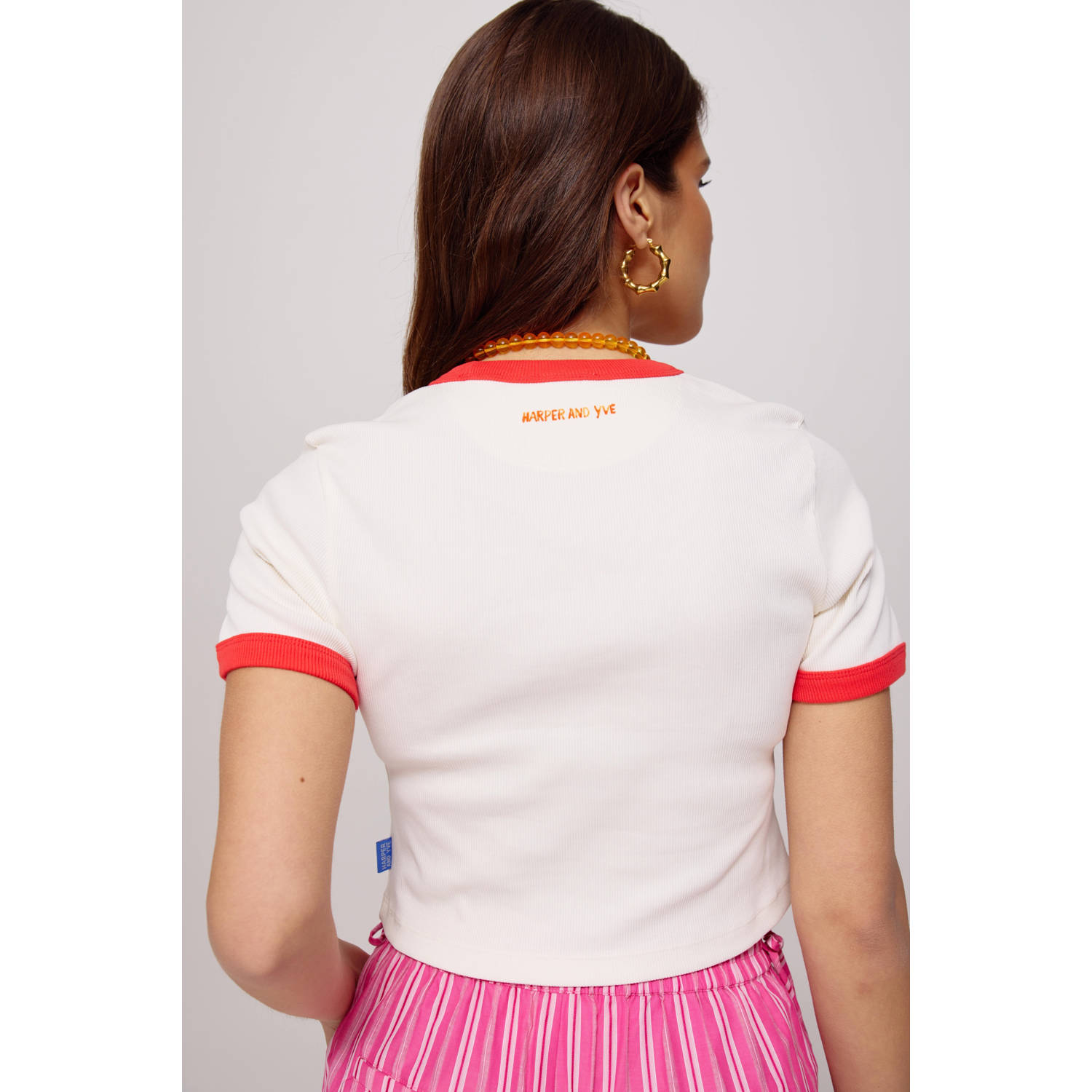 HARPER & YVE cropped top ecru