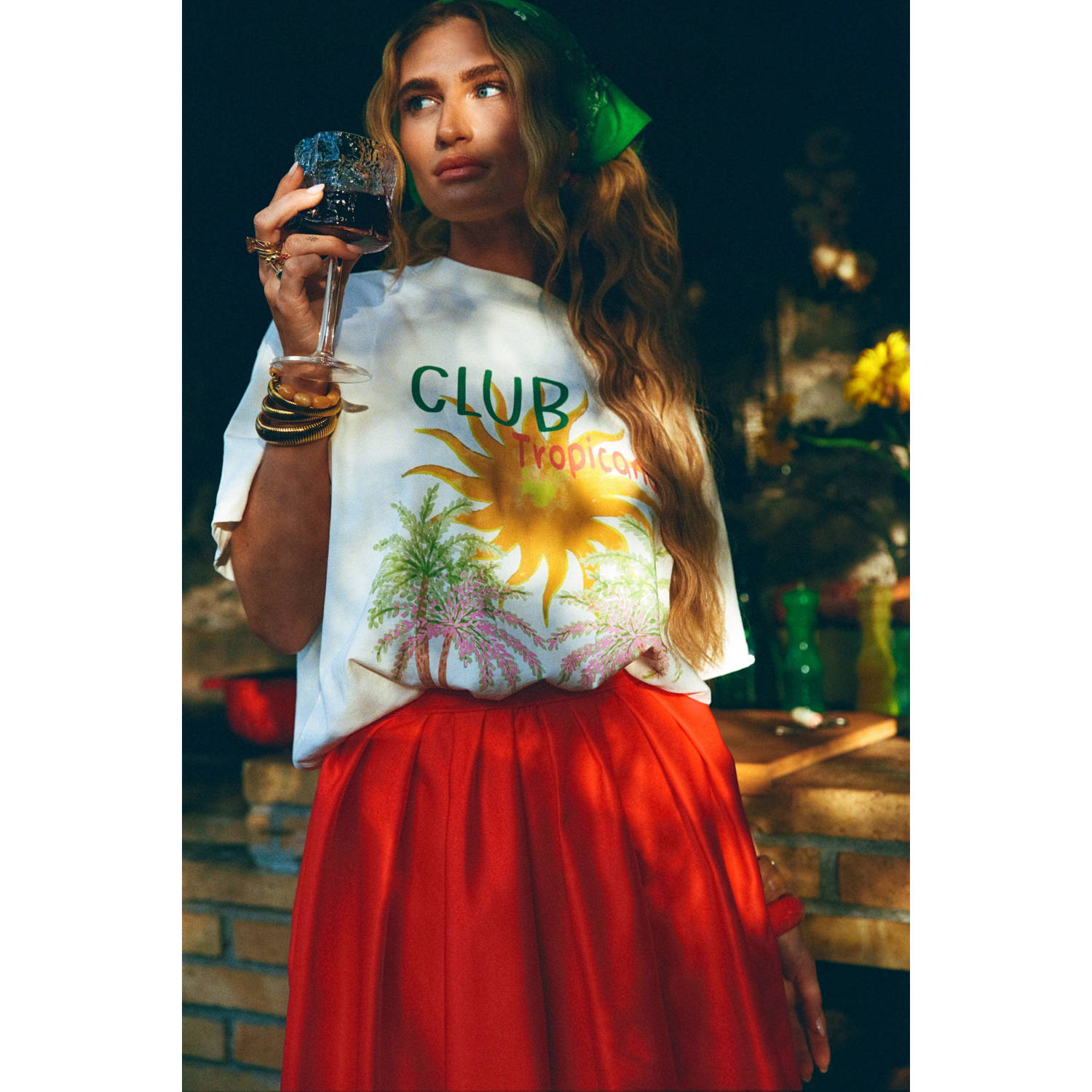 HARPER & YVE X Tessa T-shirt wit