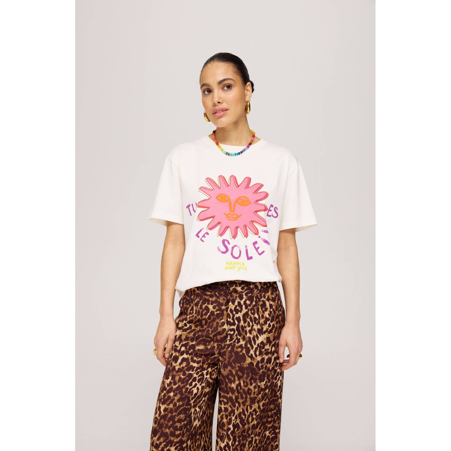 HARPER & YVE Dames Tops & T-shirts Lesoleil-ss Ecru