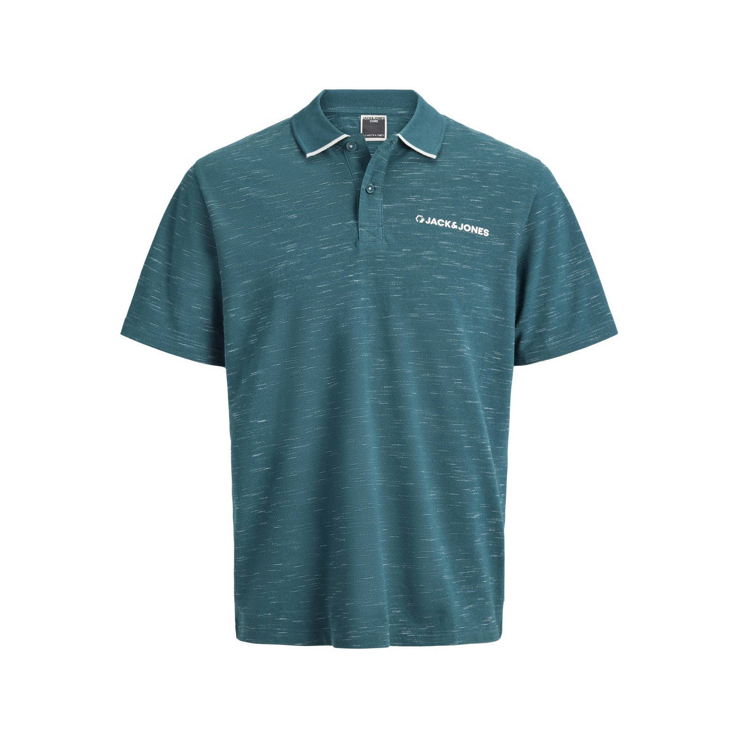JACK & JONES PLUS SIZE regular polo donkergroen