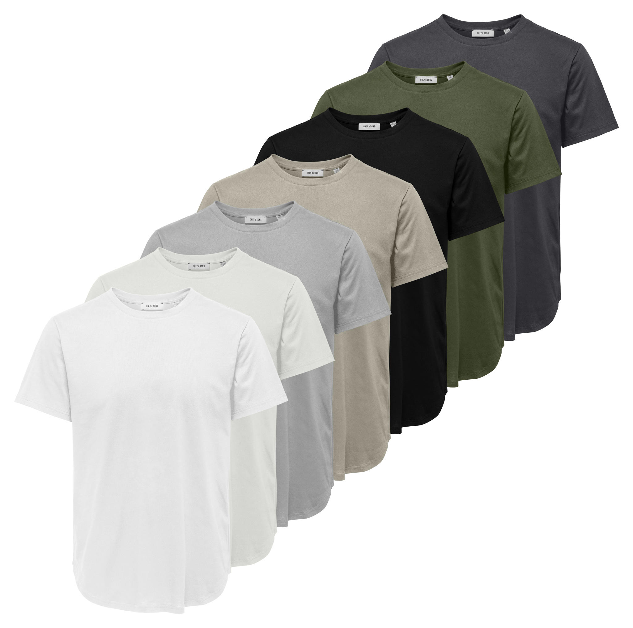 T-shirt Uomo Basic - Maglietta Maniche Corte In Cotone - Pacco Da 3 - Girocollo - Foto 2