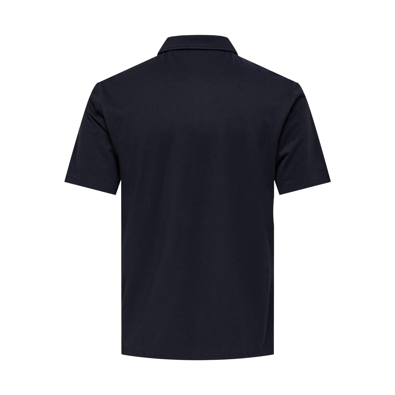 ONLY & SONS regular polo donkerblauw