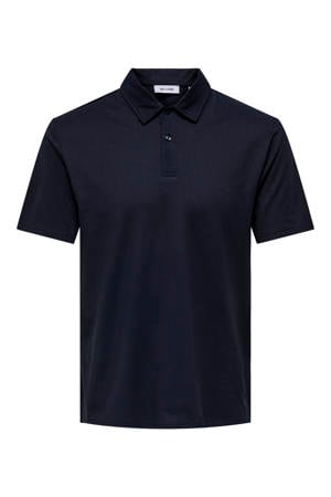 regular polo donkerblauw