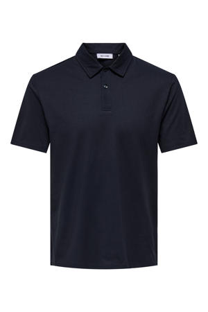 regular polo donkerblauw