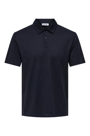 regular polo donkerblauw