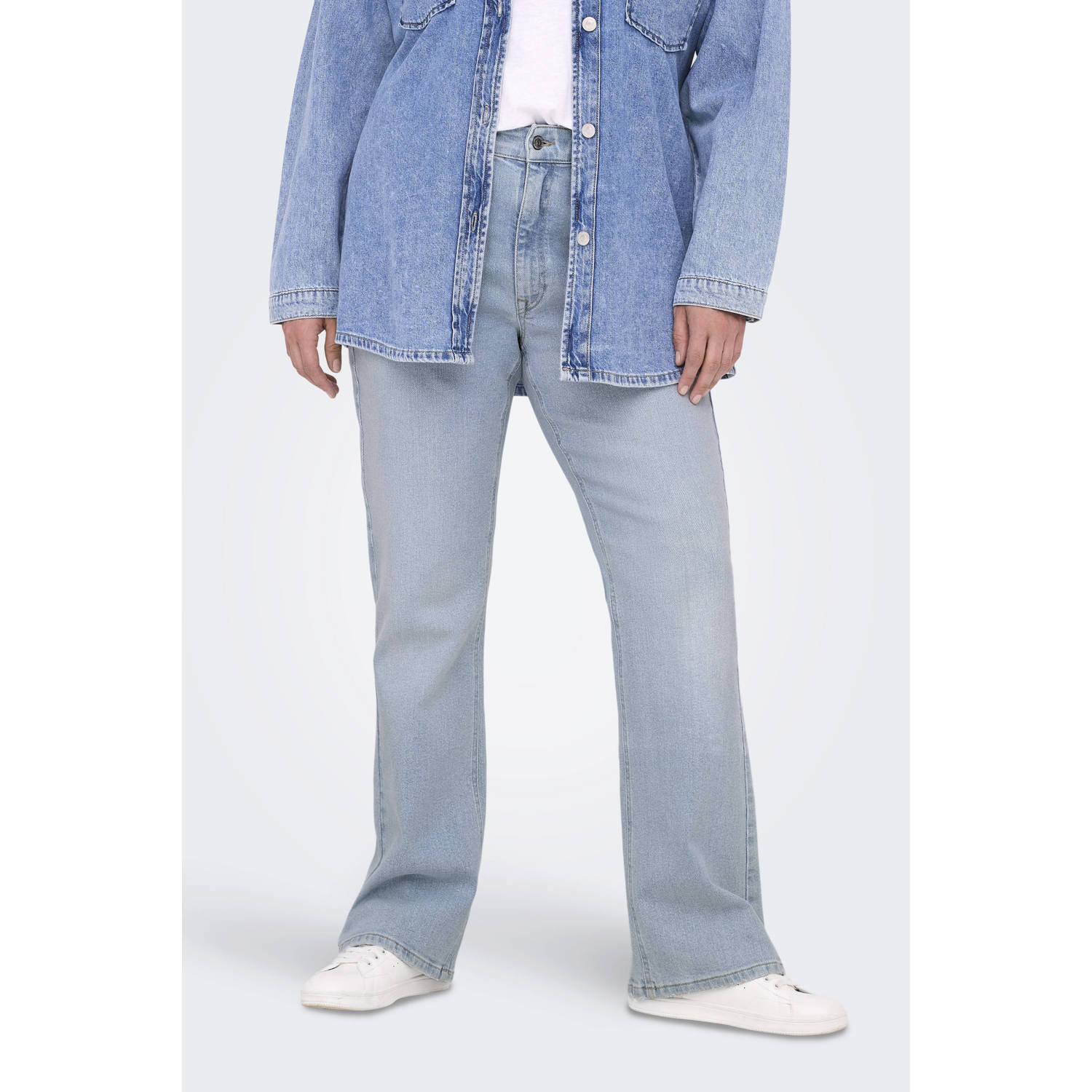 ONLY CARMAKOMA bootcut jeans light blue denim