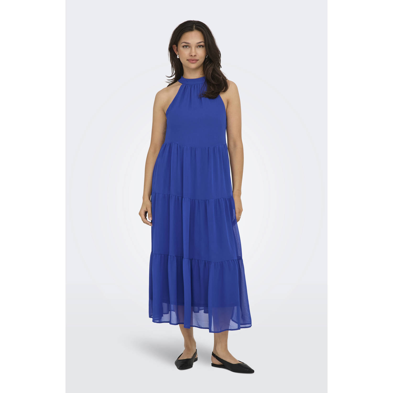 ONLY maxi jurk blauw
