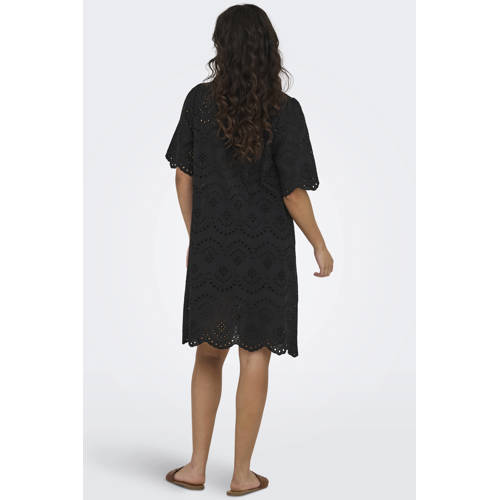 ONLY jurk broderie zwart afbeelding