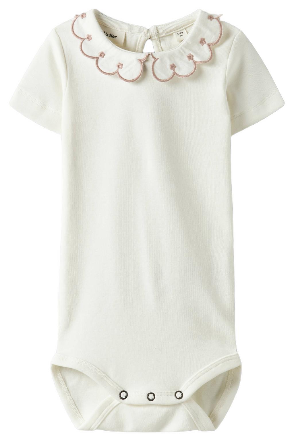 LIL' ATELIER BABY romper NBFFUNDO offwhite/oudroze