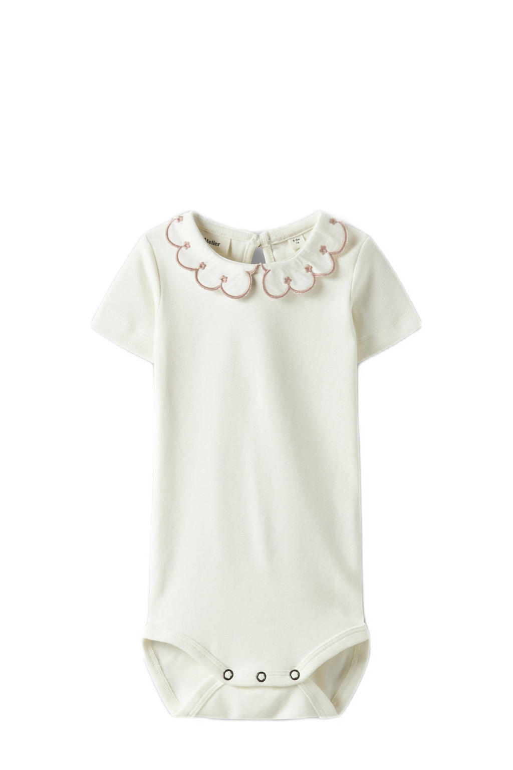 LIL' ATELIER BABY romper NBFFUNDO offwhite/oudroze