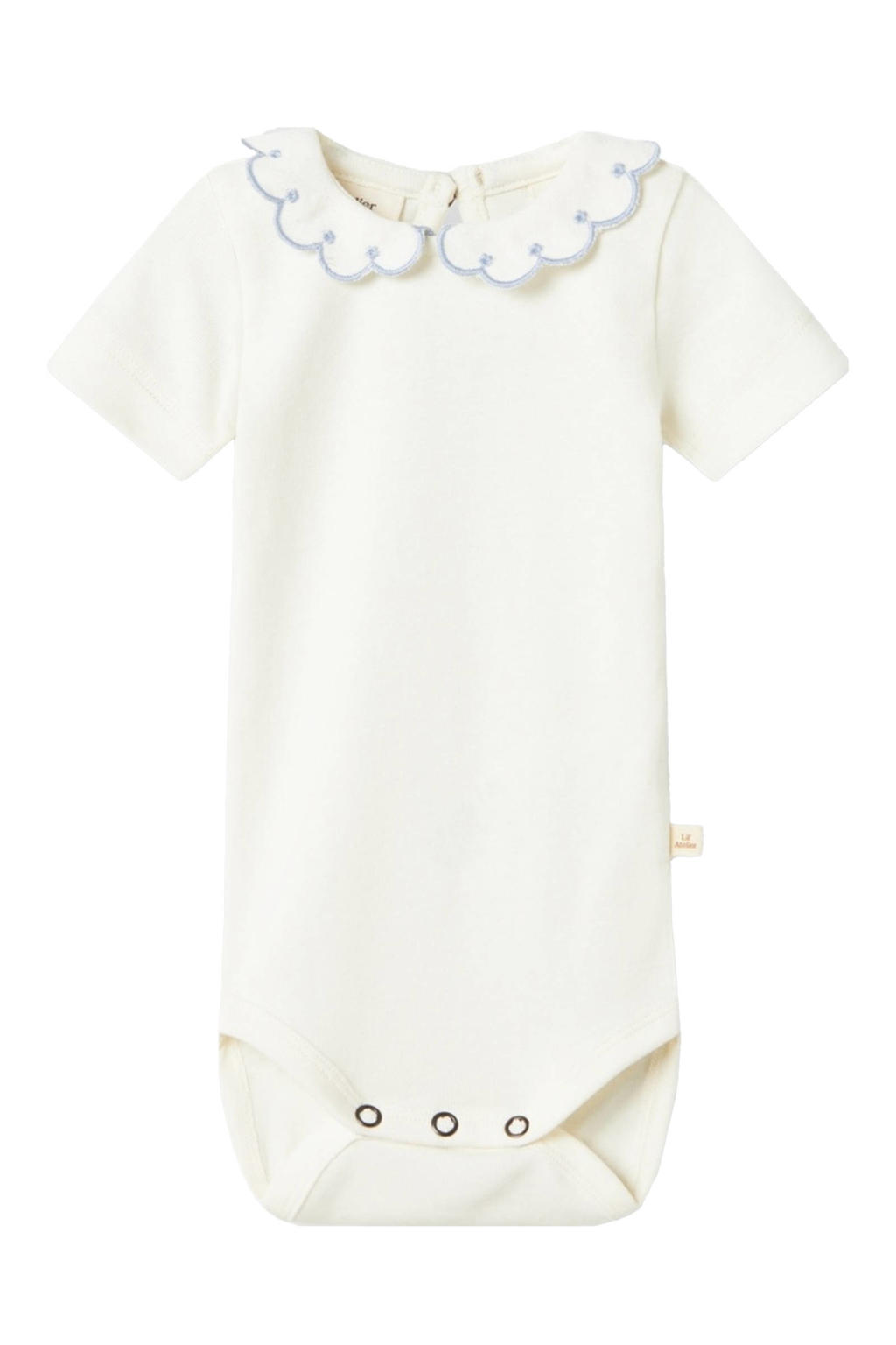 LIL' ATELIER BABY romper NBFFUNDO offwhite/blauw