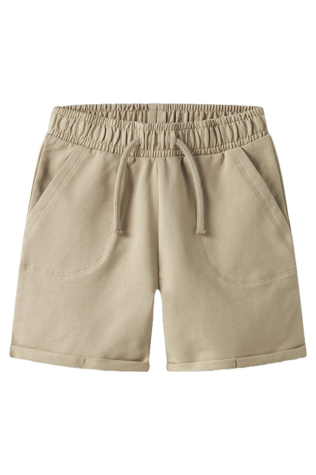 LIL' ATELIER MINI regular sweatshort taupe
