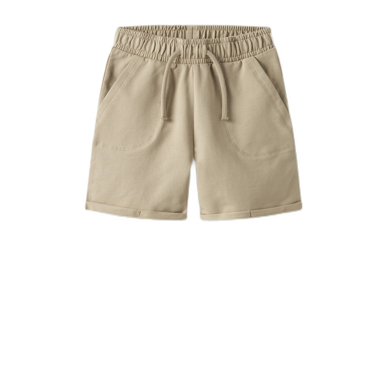 LIL' ATELIER MINI regular sweatshort taupe