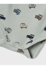 thumbnail: NAME IT BABY romper NBMHUKAB  met all over print grijsblauw