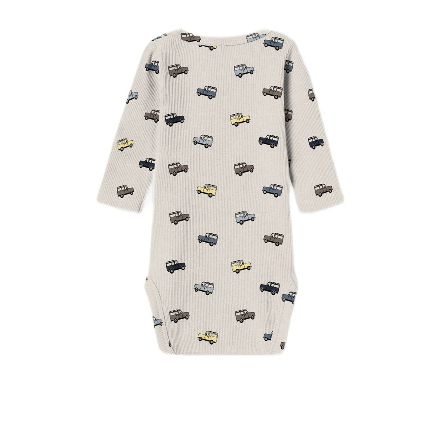 NAME IT BABY romper NBMHUKAB met all over print beige