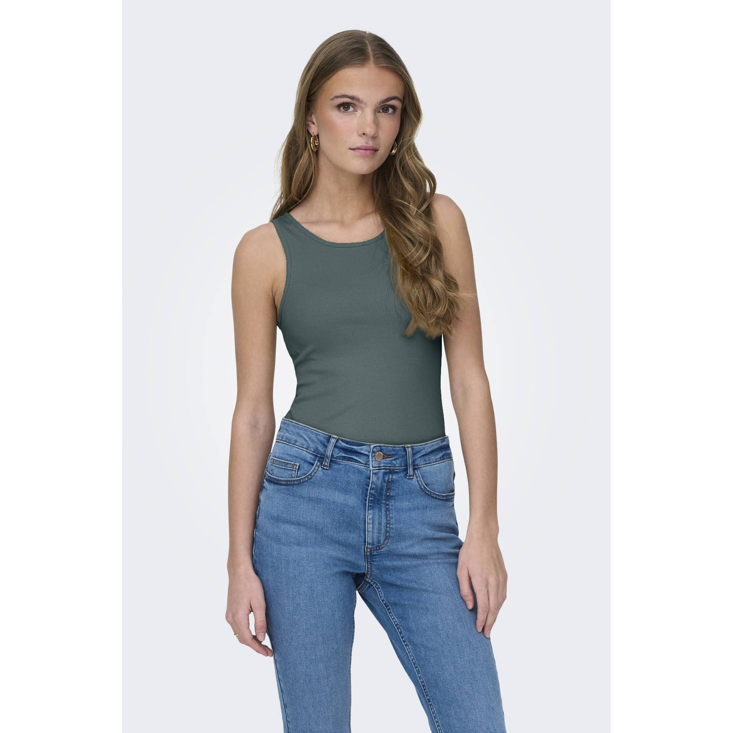 ONLY singlet rib gebreid