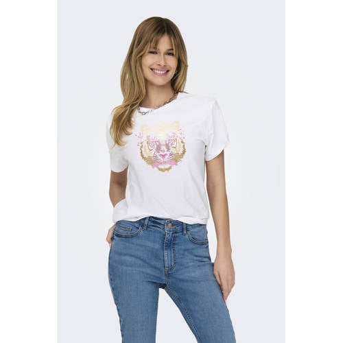 ONLY T-shirt wit afbeelding