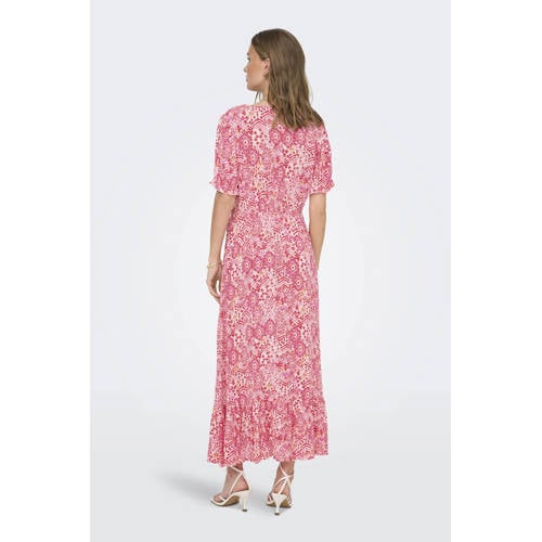 ONLY maxi jurk roze afbeelding