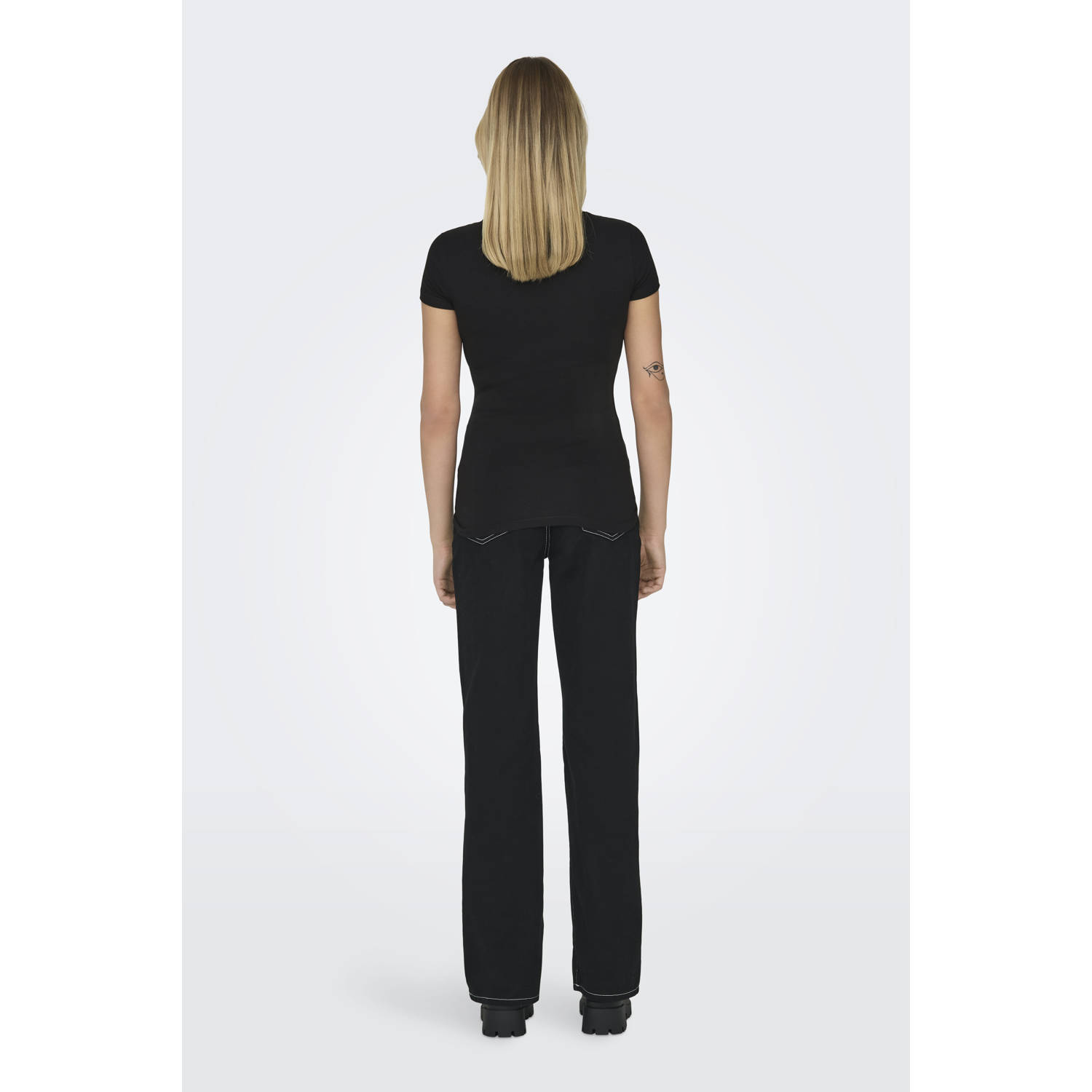 ONLY T-shirt set zwart grijs