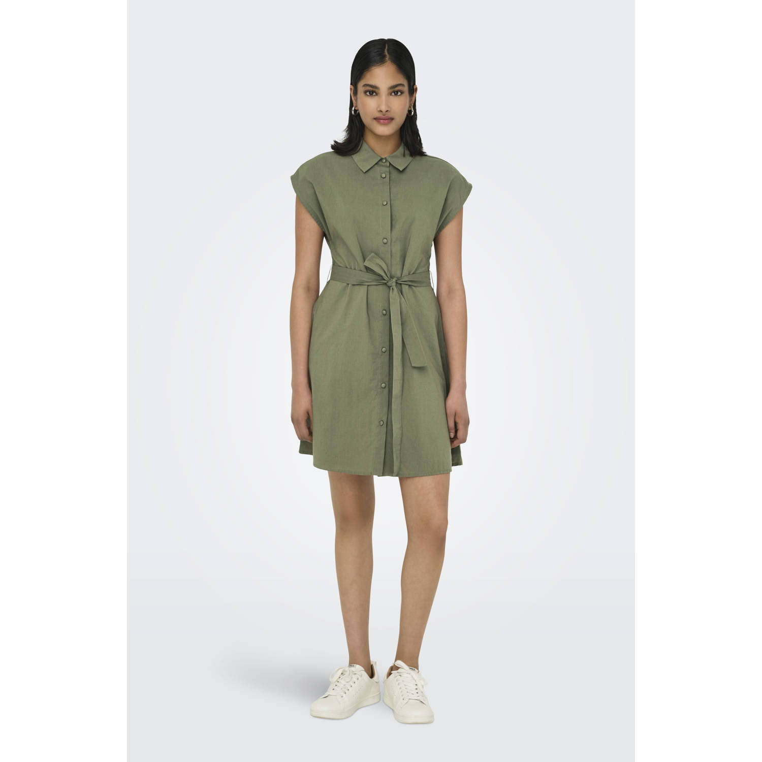 ONLY blousejurk donkergroen
