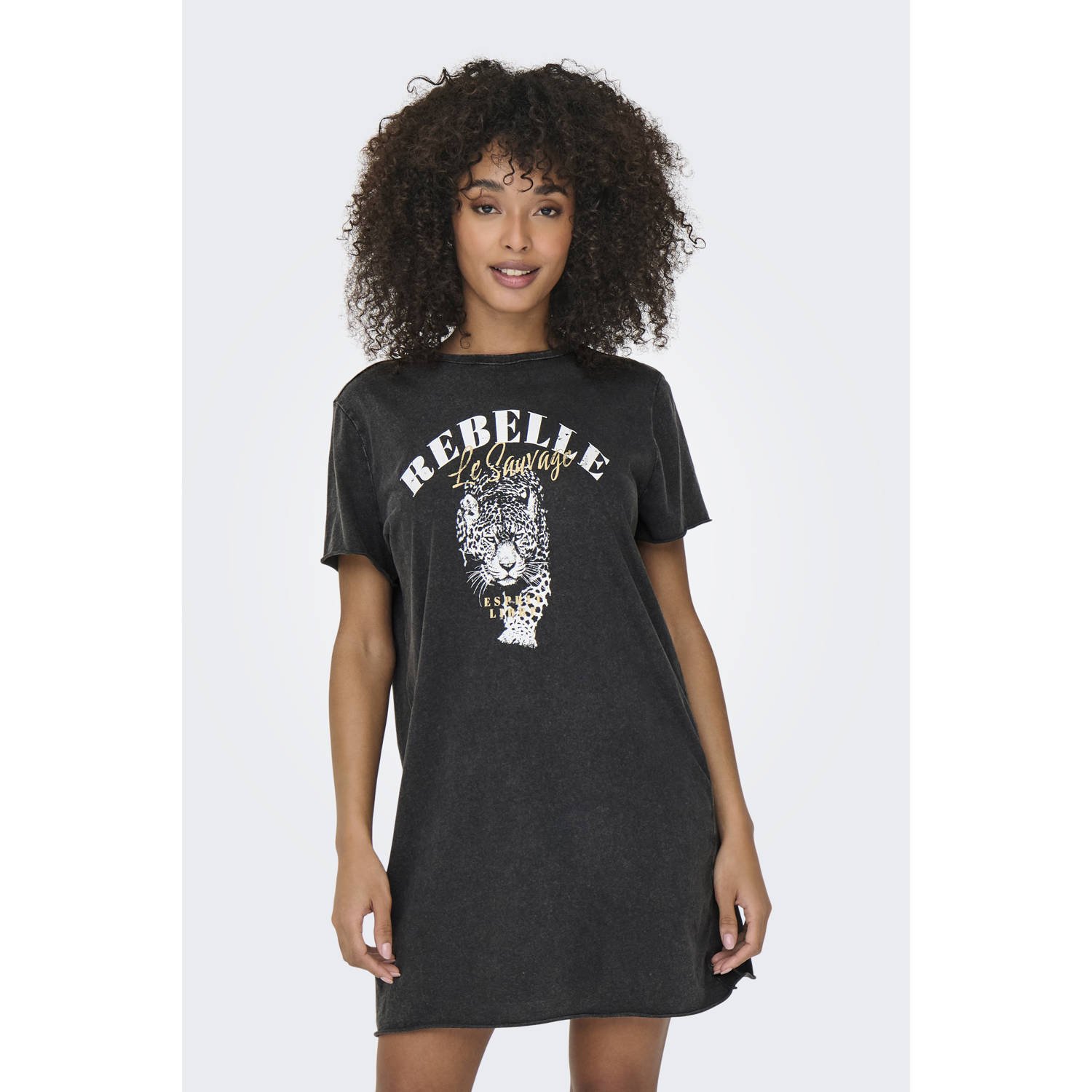 Only Regular fit vrijetijdsjurk van puur katoen model 'LUCY LIFE'