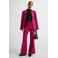 Ruby flared high waist broek wijnrood