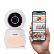 thumbnail: Alecto DVM2060 Babyfoon met HD-camera, groot 5 inch kleurenscherm, nachtlampje en app - Op afstand bestuurbaar - Wit