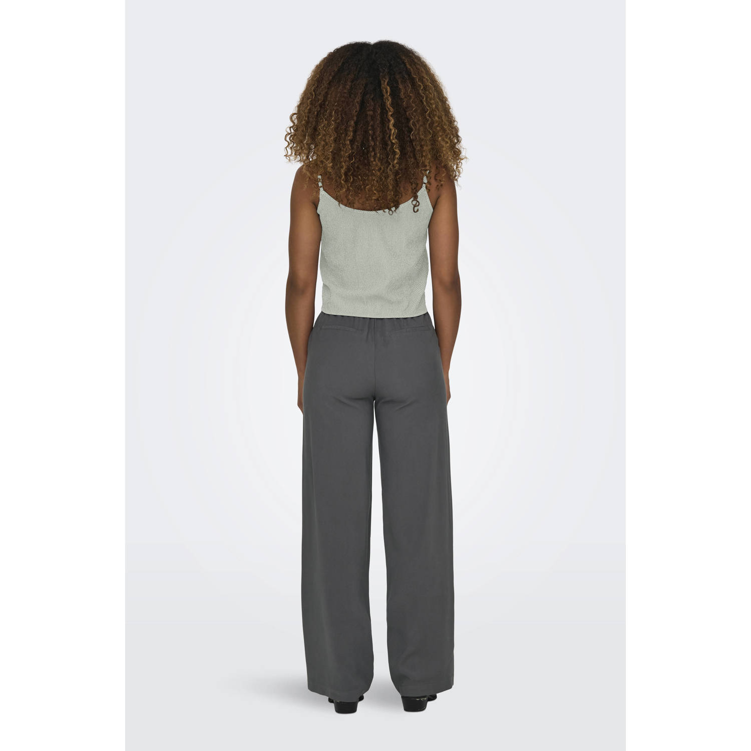 ONLY cropped top grijsgroen