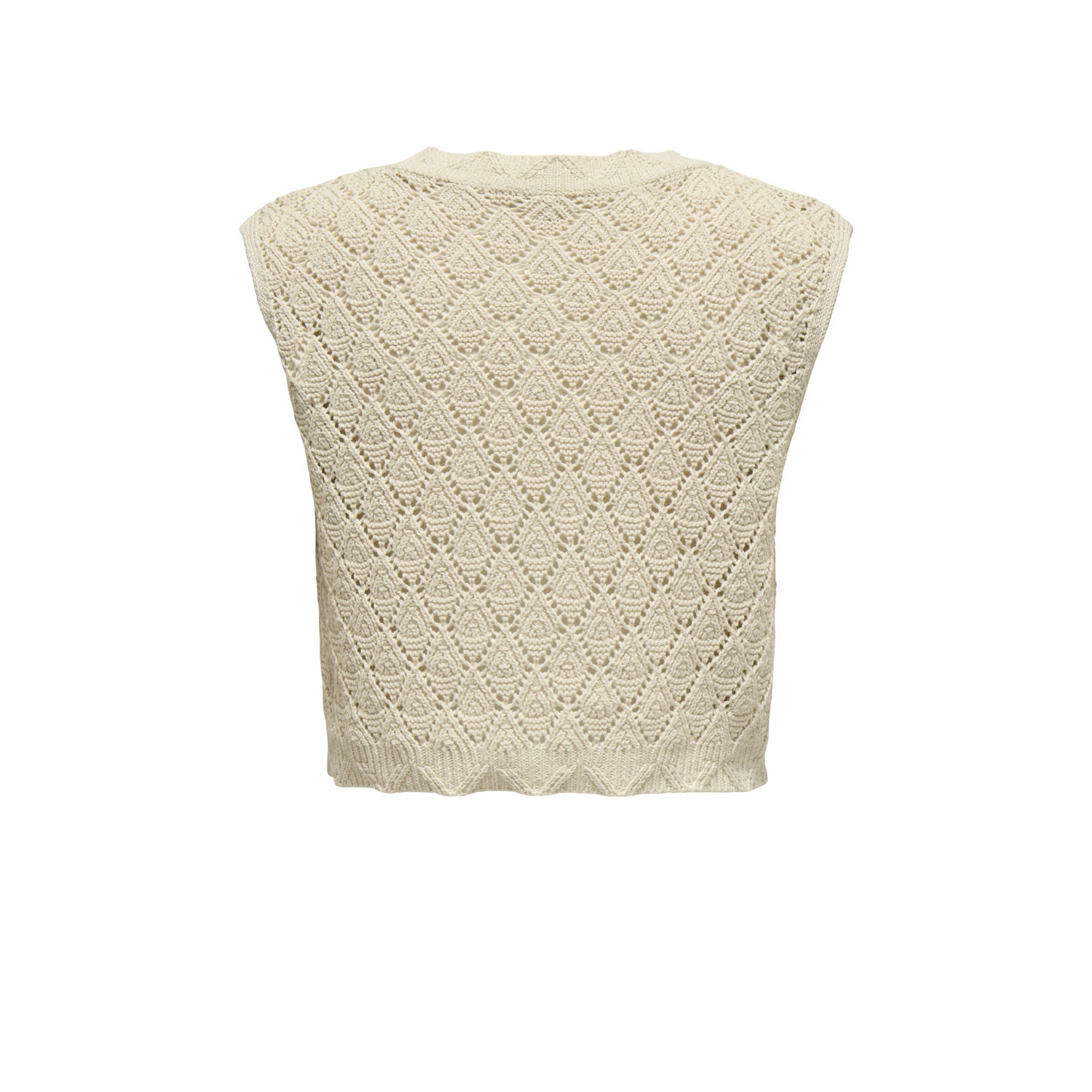 ONLY gebreid vest ecru