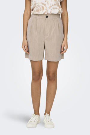 regular waist casual short beige