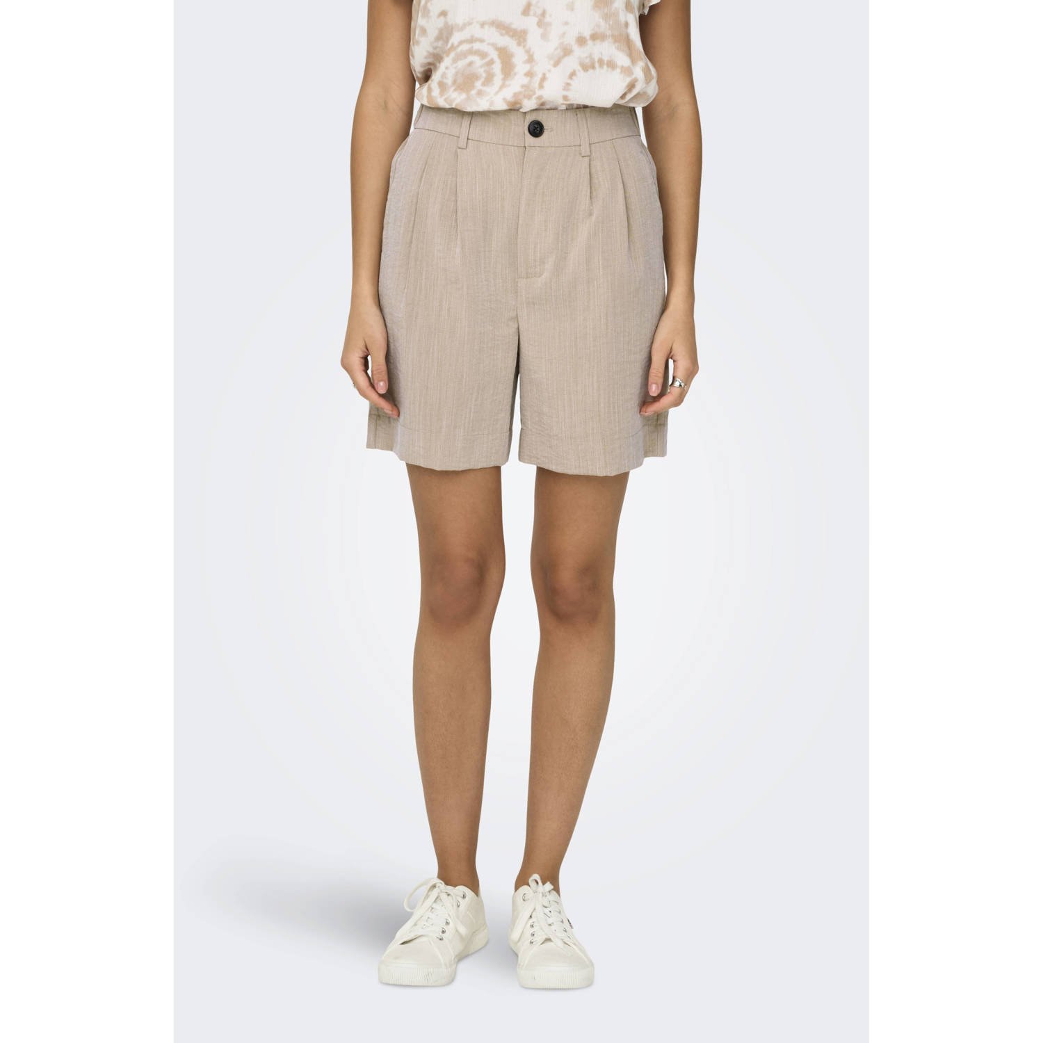 ONLY regular waist casual short beige