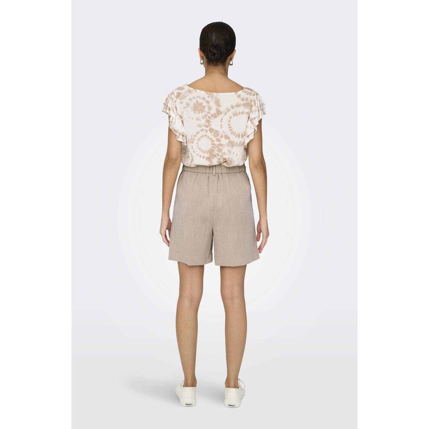 ONLY regular waist casual short beige