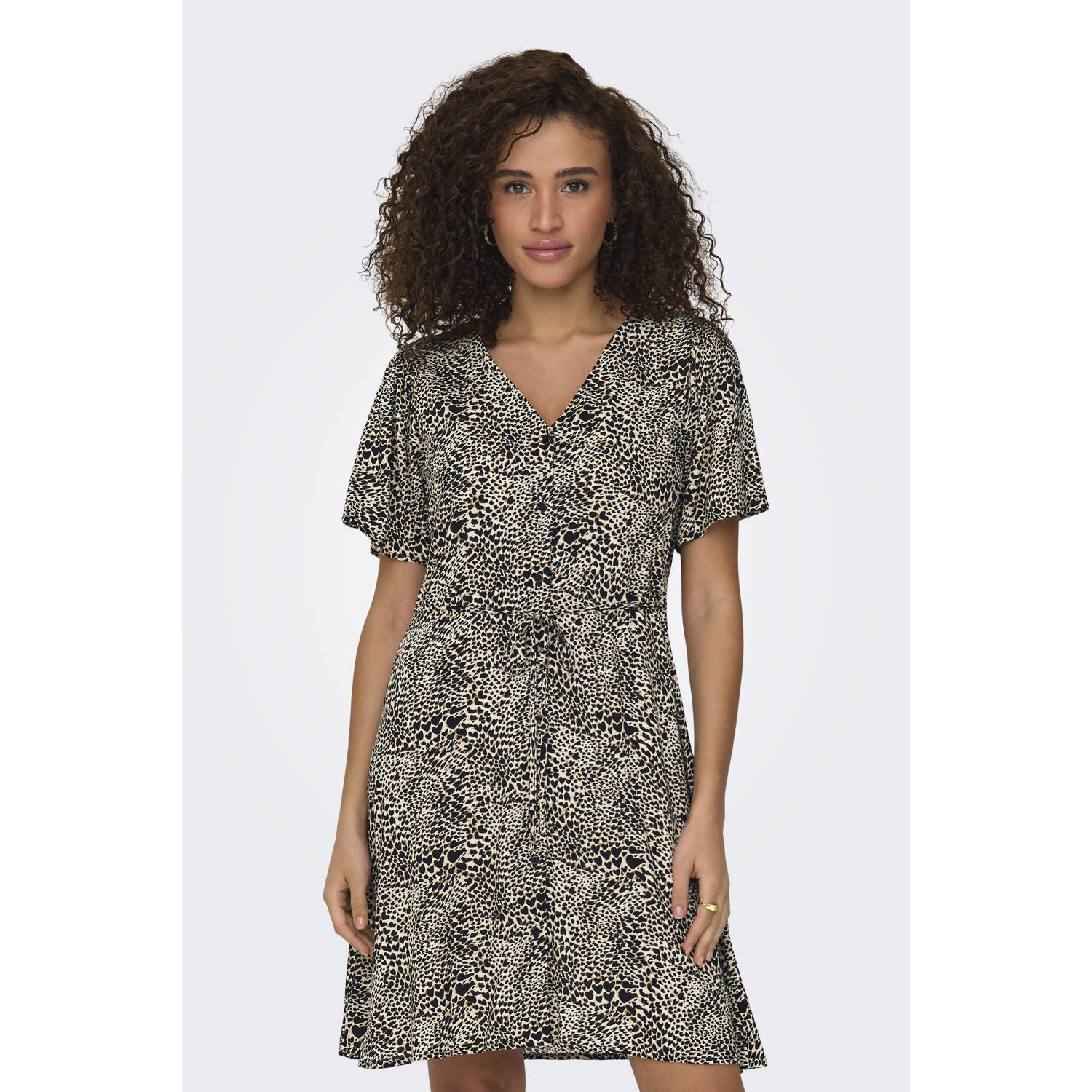 Only Mini-jurk ONLEVIDA S S SHORT DRESS WVN NOOS