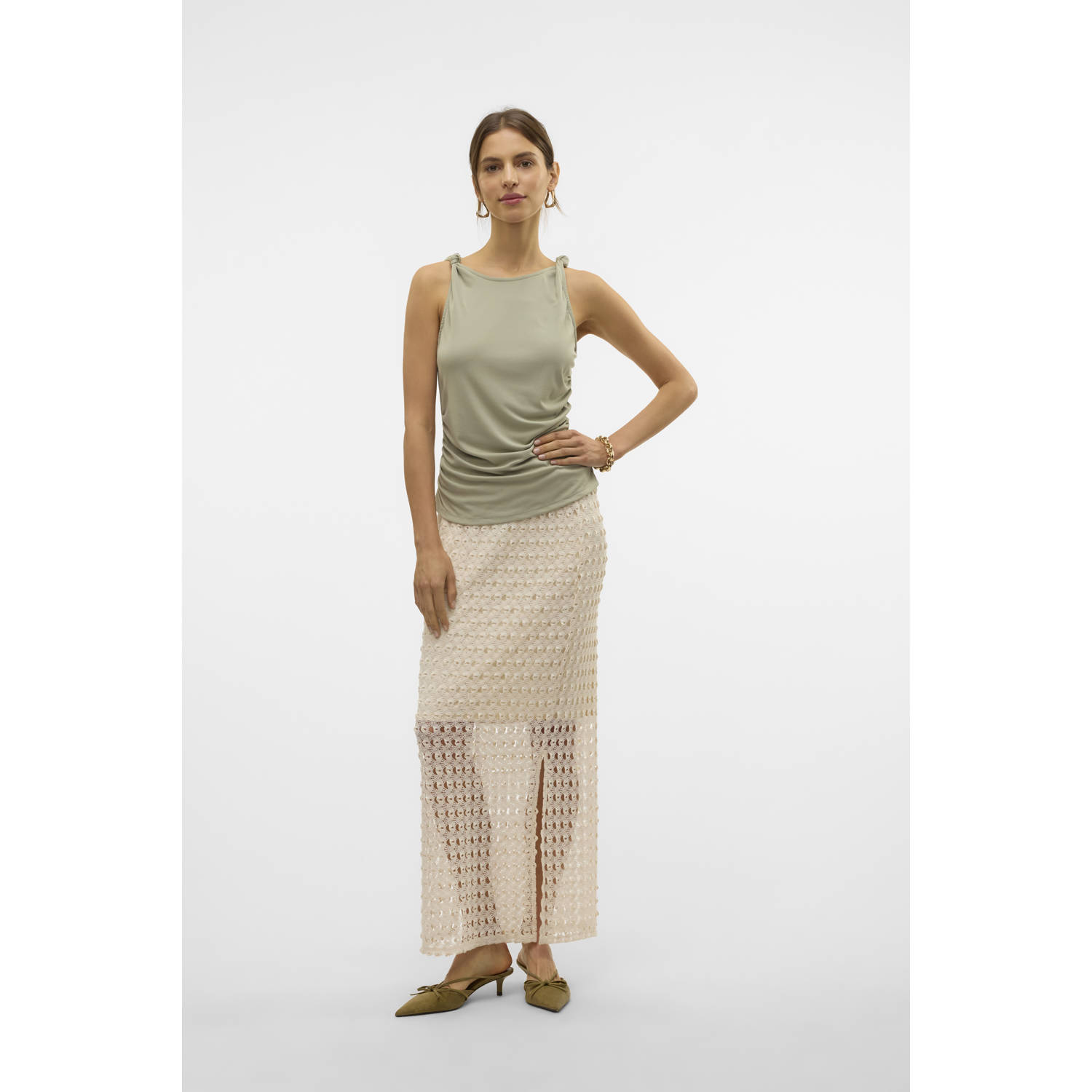 VERO MODA top lichtgroen