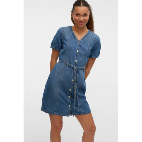 VERO MODA blousejurk medium blue denim afbeelding