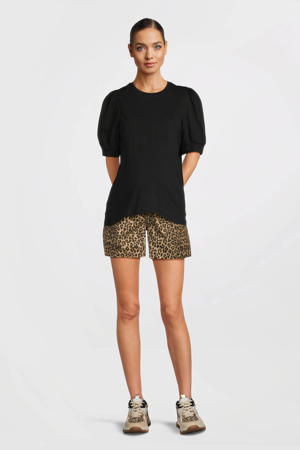 regular high waist zwangerschaps casual short bruin