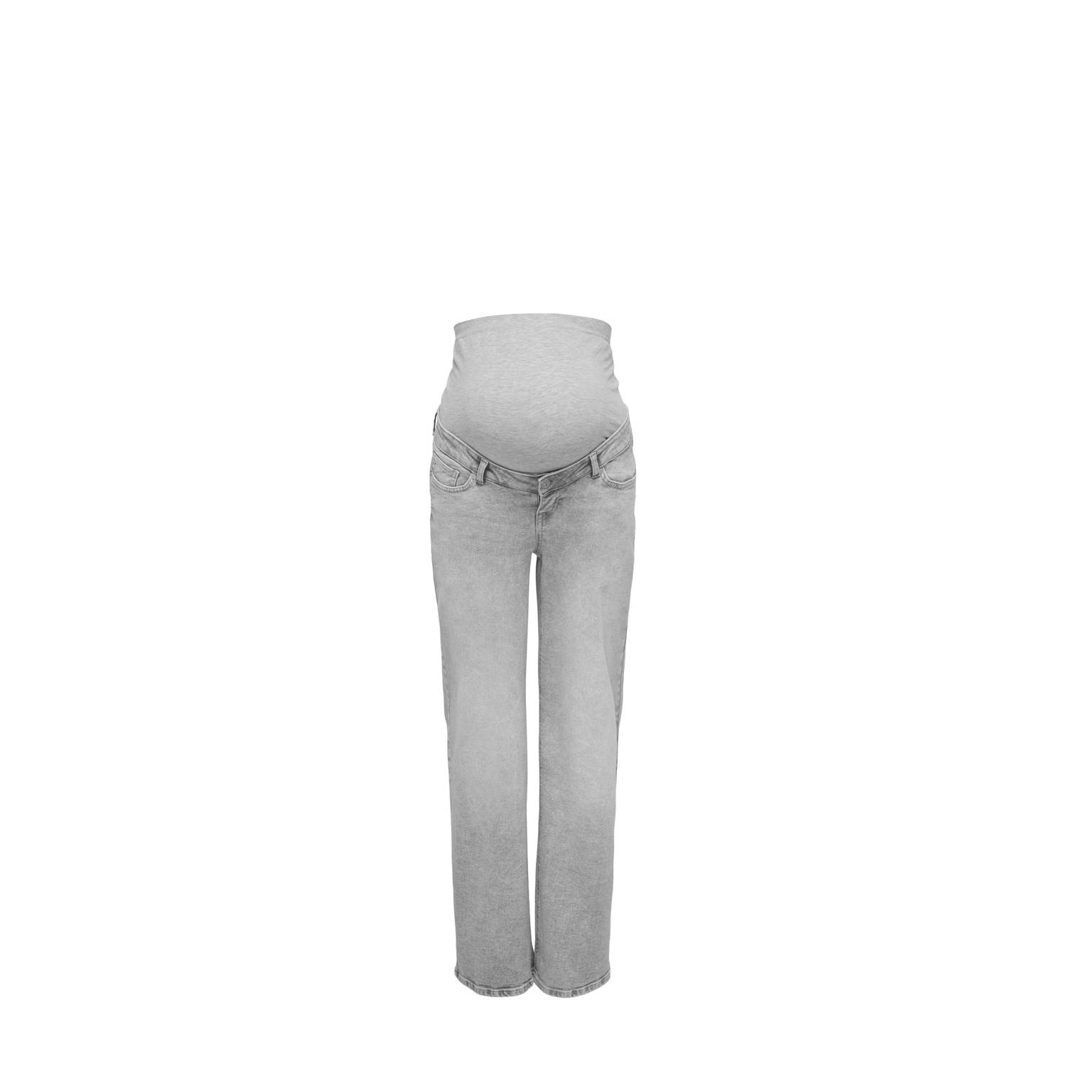 ONLY MATERNITY zwangerschaps wide leg jeans grey denim