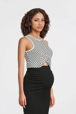 zwangerschaps cropped top zwart