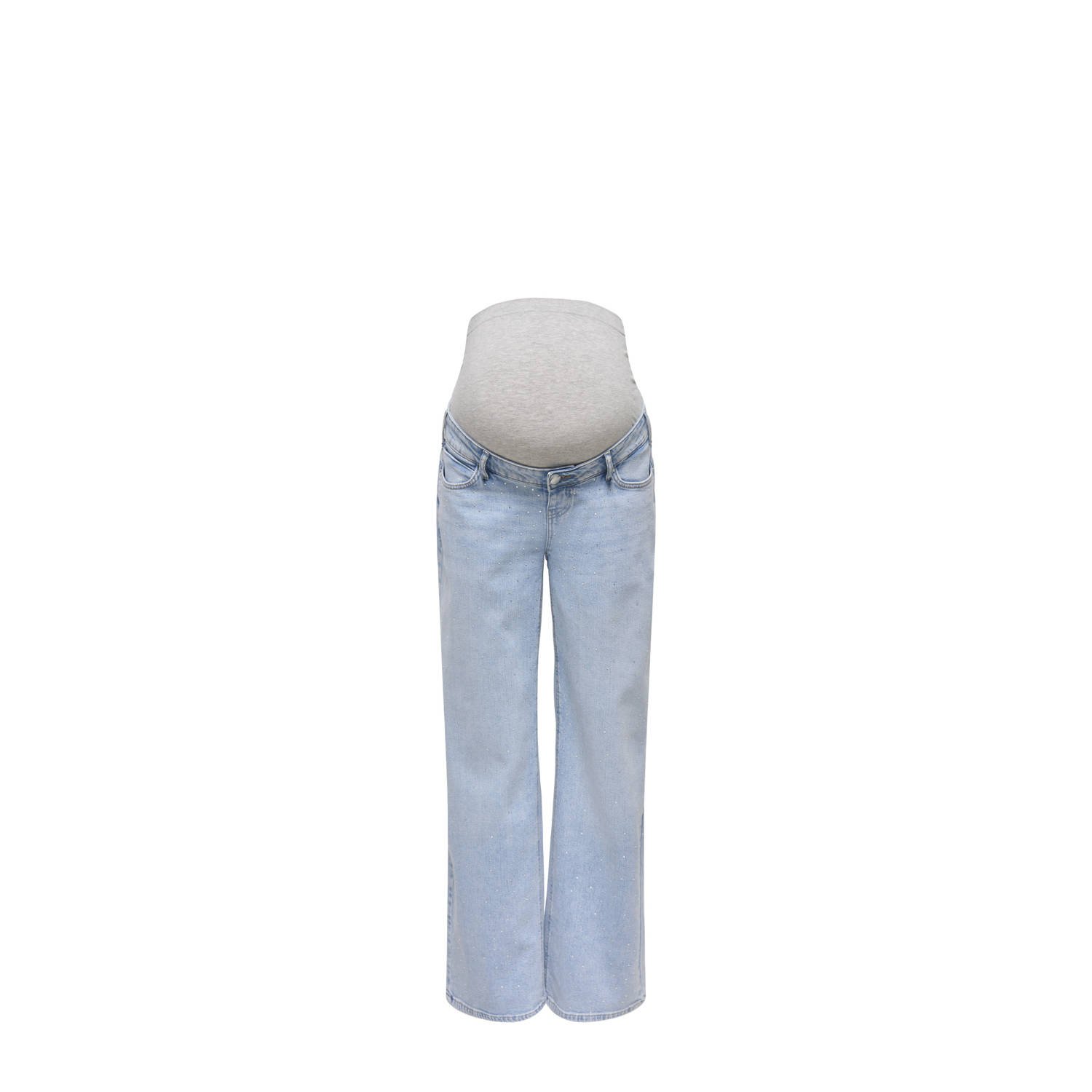 ONLY MATERNITY zwangerschapskleding wide leg jeans light blue denim