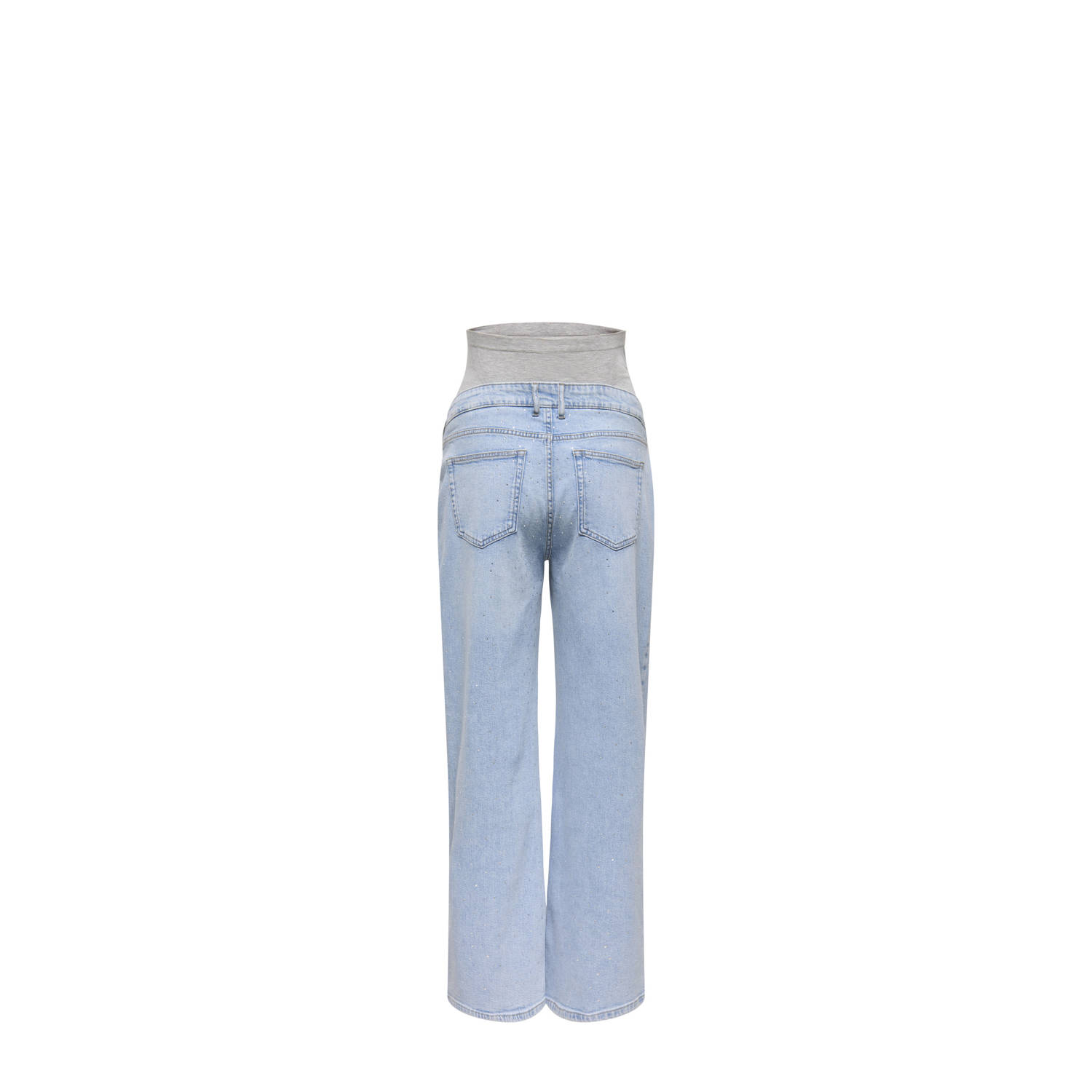 ONLY MATERNITY zwangerschapskleding wide leg jeans light blue denim